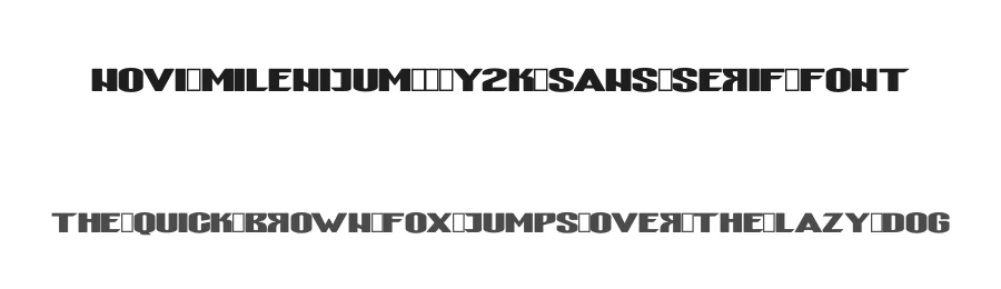 Novi Milenijum – Y2K Sans-Serif Font by digihize — Sans Serif Font