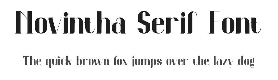 Novintha Serif Font by Rantautype — Serif Font