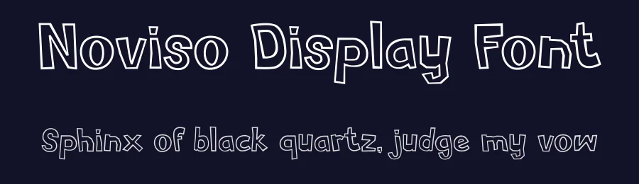 Noviso Display Font by Aivos Dreams — Display Font — thumbnail 2