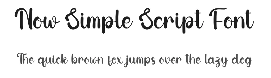 Now Simple Script Font by creativeletter — Script Handwritten Font