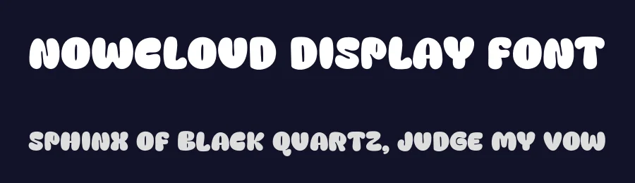 Nowcloud Display Font by Khurasan — Display Font — thumbnail 2