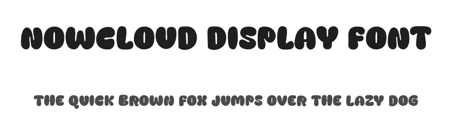 Nowcloud Display Font by Khurasan — Display Font