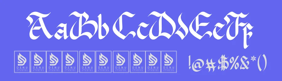 Nowdart Blackletter Typeface by Denustudios — Blackletter Font — thumbnail 3