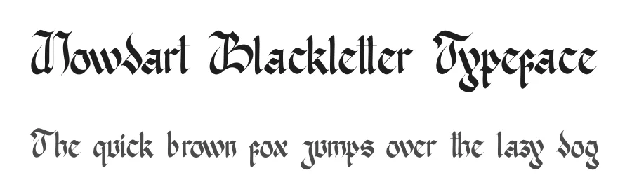 Nowdart Blackletter Typeface by Denustudios — Blackletter Font