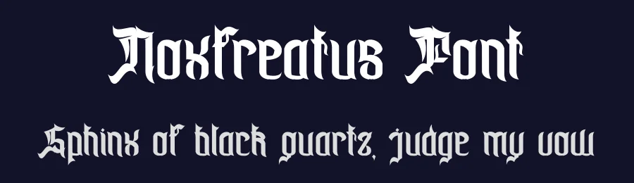 Noxfreatus Font by Dhabee — Blackletter Font — thumbnail 2