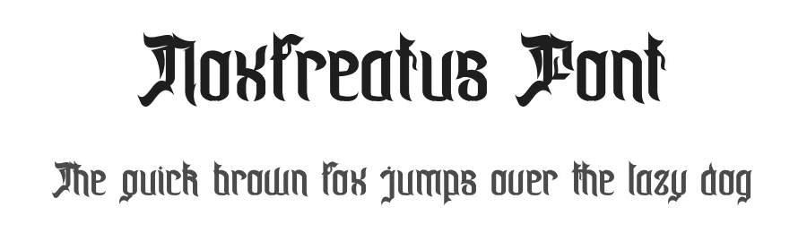 Noxfreatus Font by Dhabee — Blackletter Font