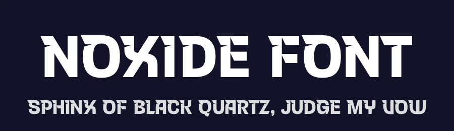 Noxide Font by timelesstype.co — Display Font — thumbnail 2