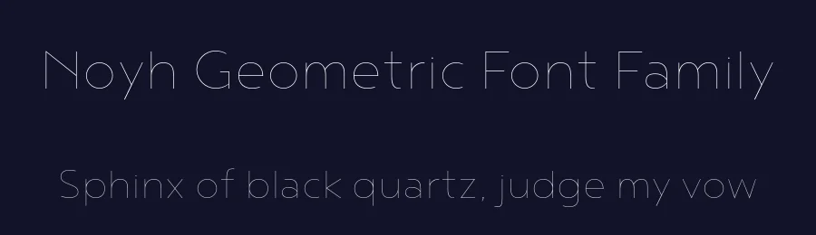 Noyh Geometric Font Family by Typesketchbook — Sans Serif Font — thumbnail 2