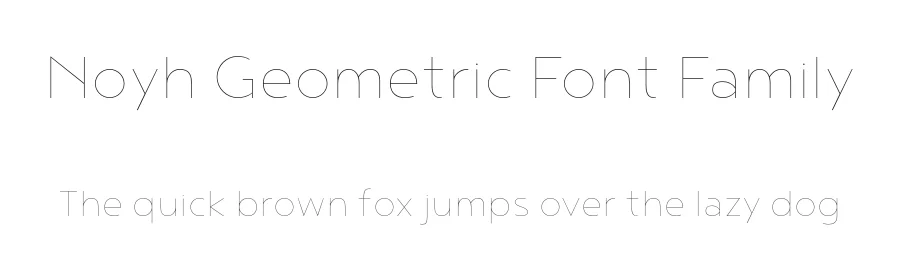 Noyh Geometric Font Family by Typesketchbook β Sans Serif Font