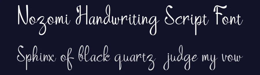 Nozomi Handwriting Script Font by Jprint Studio — Script Handwritten Font — thumbnail 2