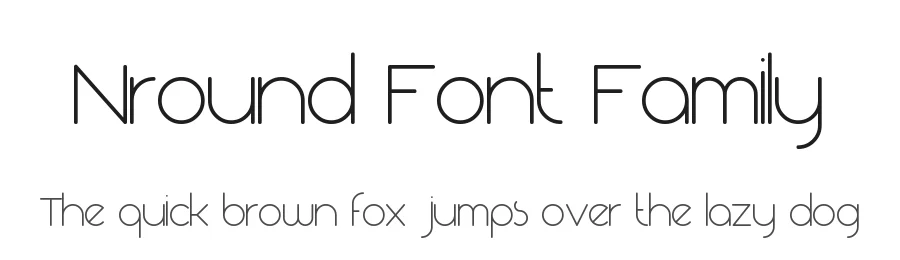 Nround Font Family by NREY — Sans Serif Font