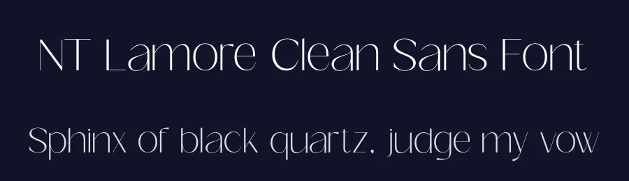 NT Lamore Clean Sans Font by NeoType — Display Font — thumbnail 2
