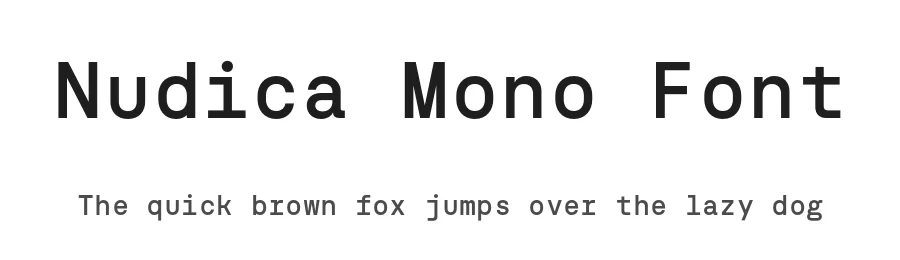 Nudica Mono Font by atipo — Sans Serif Font