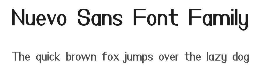 Nuevo Sans Font Family by Gartype Studio — Sans Serif Font