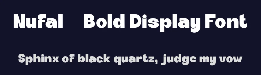 Nufal – Bold Display Font by zarmatype — Display Font — thumbnail 2