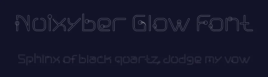 Nuixyber Glow Font by ffeeaarr — Decorative Font — thumbnail 2