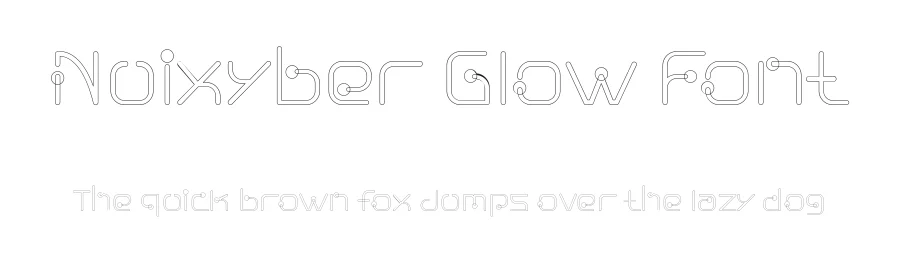 Nuixyber Glow Font by ffeeaarr — Decorative Font