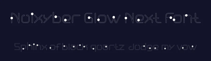 Nuixyber Glow Next Font by ffeeaarr — Decorative Font — thumbnail 2
