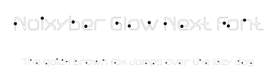 Nuixyber Glow Next Font by ffeeaarr — Decorative Font