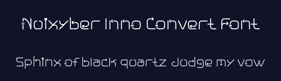 Nuixyber Inno Convert Font by ffeeaarr — Decorative Font — thumbnail 2