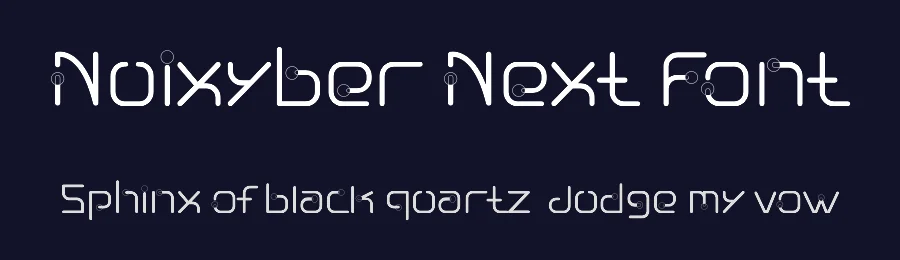 Nuixyber Next Font by ffeeaarr — Display Font — thumbnail 2