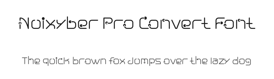 Nuixyber Pro Convert Font by ffeeaarr — Display Font
