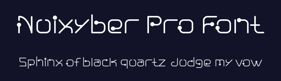 Nuixyber Pro Font by ffeeaarr — Display Font — thumbnail 2