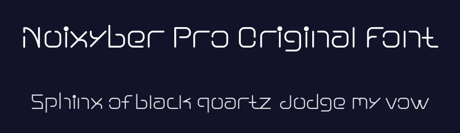 Nuixyber Pro Original Font by ffeeaarr — Display Font — thumbnail 2