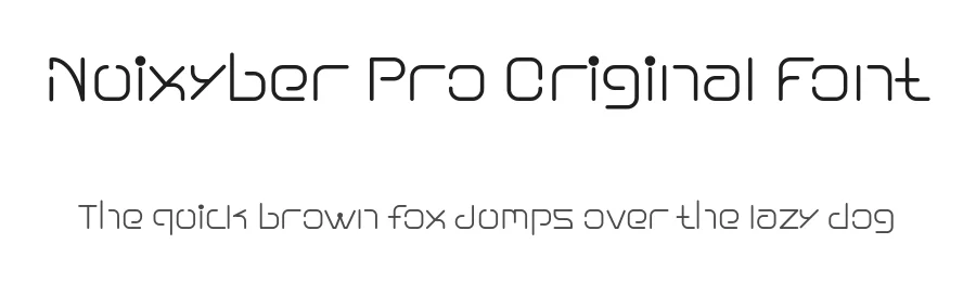 Nuixyber Pro Original Font by ffeeaarr — Display Font
