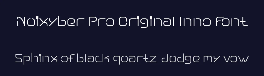 Nuixyber Pro Original Inno Font by ffeeaarr — Serif Font — thumbnail 2