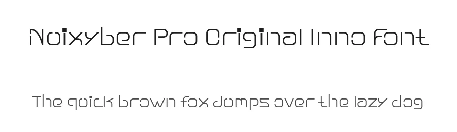 Nuixyber Pro Original Inno Font by ffeeaarr — Serif Font