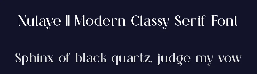 Nulaye || Modern Classy Serif Font by ErmediaStudio — Display Font — thumbnail 2