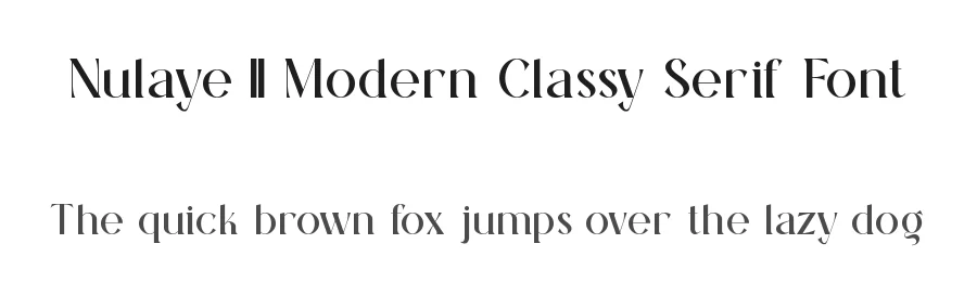 Nulaye || Modern Classy Serif Font by ErmediaStudio — Display Font
