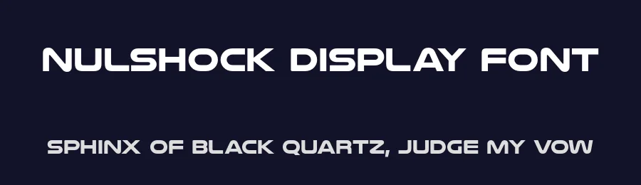 Nulshock Display Font by Typodermic — Display Font — thumbnail 2