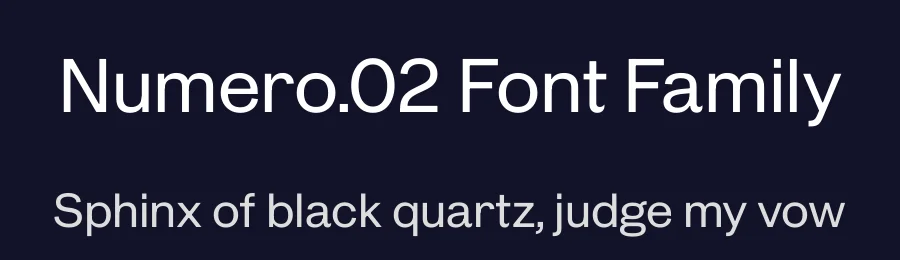 Numero.02 Font Family by Black Foundry — Sans Serif Font — thumbnail 2