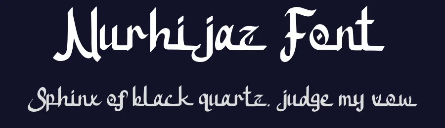 Nurhijaz Font by Creatifontstudios — Display Font — thumbnail 2