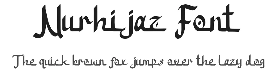 Nurhijaz Font by Creatifontstudios — Display Font