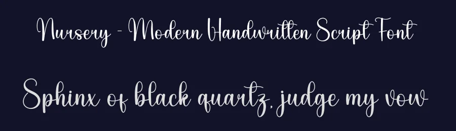 Nursery – Modern Handwritten Script Font by andikastudio — Script Handwritten Font — thumbnail 2