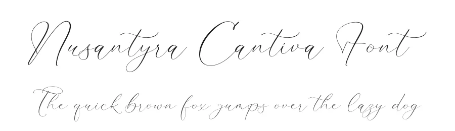 Nusantyra Cantiva Font by letterfabric — Script Handwritten Font