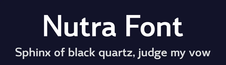 Nutra Font by BarakaType — Sans Serif Font — thumbnail 2