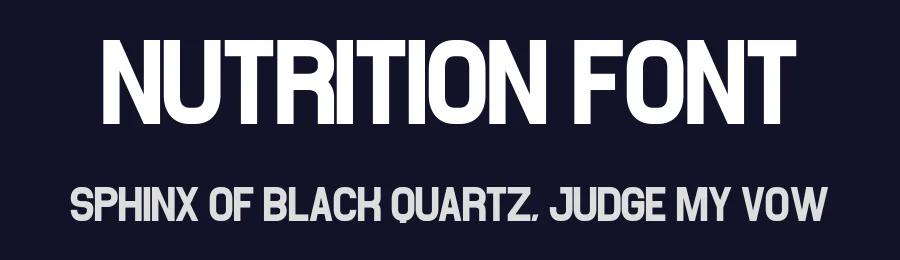 Nutrition Font by Craftedtype — Decorative Font — thumbnail 2