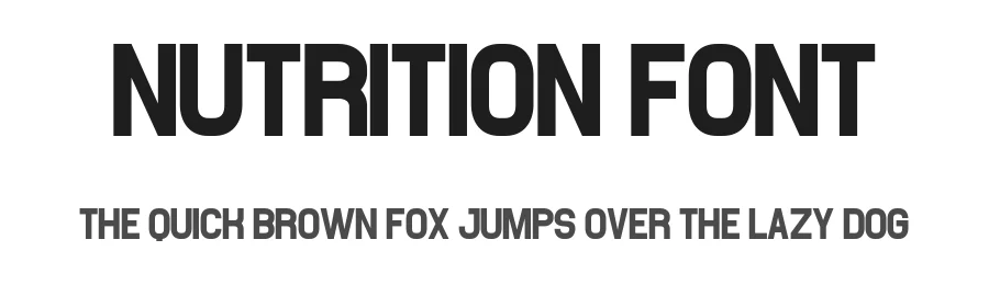 Nutrition Font by Craftedtype — Decorative Font