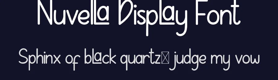 Nuvella Display Font by edricstudio — Display Font — thumbnail 2
