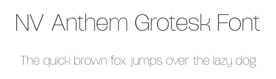 NV Anthem Grotesk Font by novaratype — Decorative Font