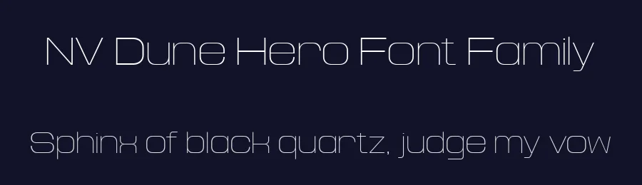 NV Dune Hero Font Family by novaratype — Display Font — thumbnail 2