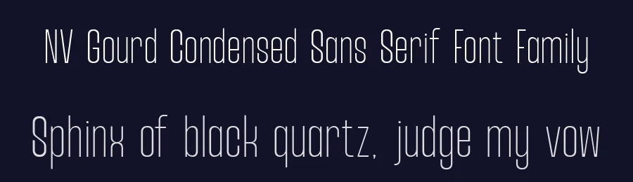 NV Gourd Condensed Sans Serif Font Family by novaratype — Decorative Font — thumbnail 2
