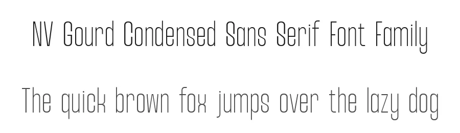 NV Gourd Condensed Sans Serif Font Family by novaratype — Decorative Font