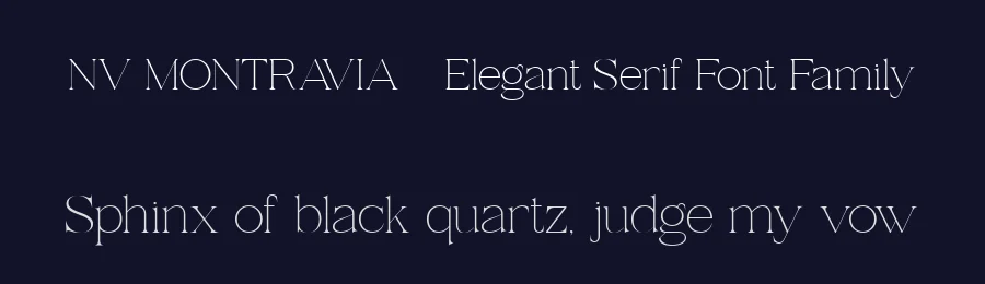 NV MONTRAVIA – Elegant Serif Font Family by novaratype — Display Font — thumbnail 2