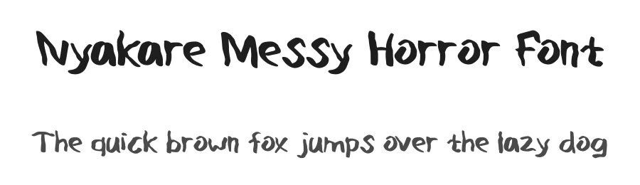 Nyakare Messy Horror Font by ArtiXLabs — Serif Font