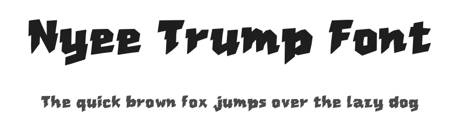 Nyee Trump Font by fontsider — Display Font